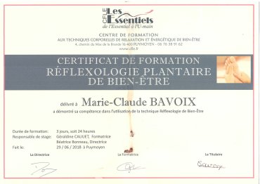 Réflexologie plantaire de bien-être