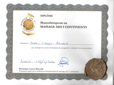 Massage des 5 continents