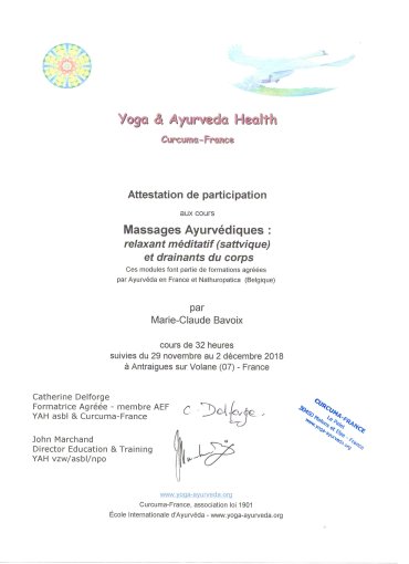 Massages aryurvédiques